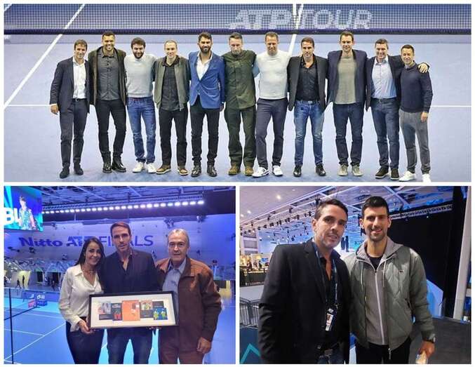 Homenaje a David Marrero en Turín por la ATP/C7 y ATP Tour.